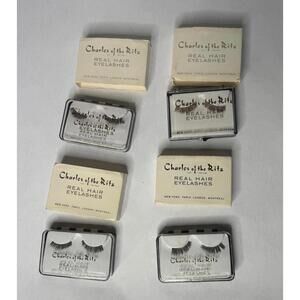 Vintage Charles of the Ritz Real Hair False Eyelashes - Multiple Sets